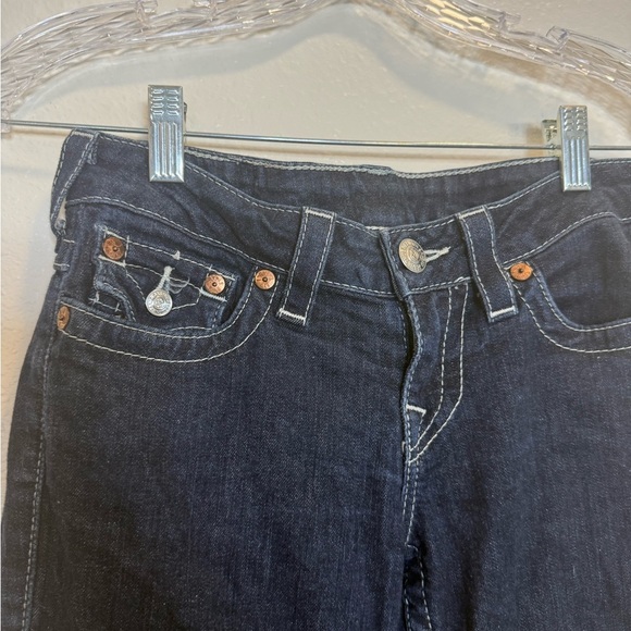 True Religion Rainbow Flap Pocket Low Rise Skinny Jeans Size 26 - Picture 4 of 6